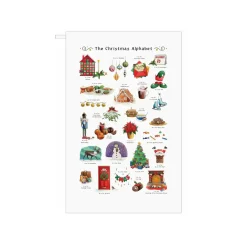 Christmas Alphabet Tea Towel