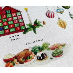 Christmas Alphabet Tea Towel