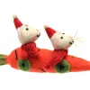Christmas Carrot Car with Mice Felt Decoration