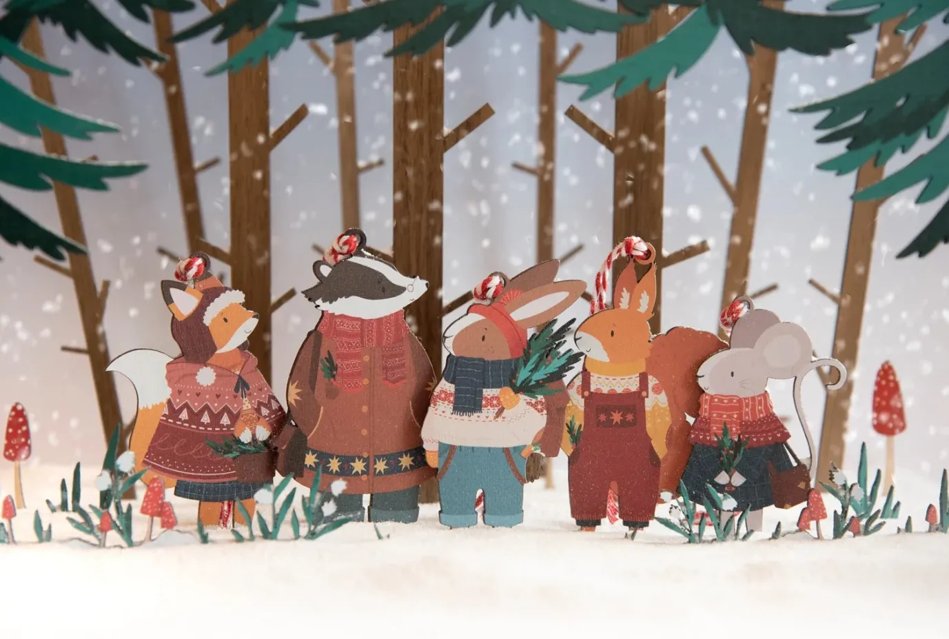 Christmas Chaps Wooden Decorations