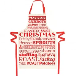 Christmas Dinner Apron - Red