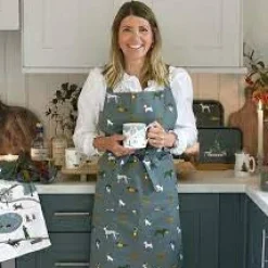 Christmas Dogs Adult Apron