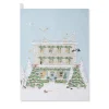 Christmas House Scene Tea Towel