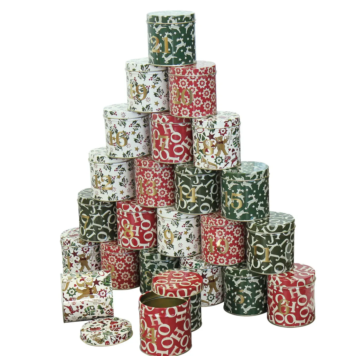 Christmas Joy Advent Tin Calendar