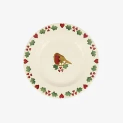 Christmas Joy Robin 6 1/2 inch plate
