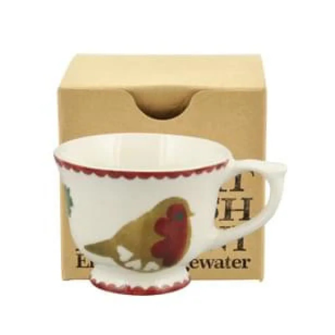 Christmas Joy Robin Tiny Teacup Boxed