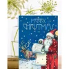 Christmas List Christmas Glittered Greetings Card