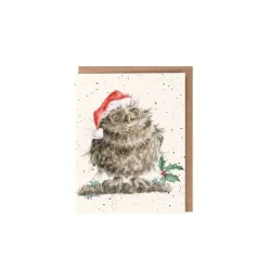 'Christmas Owl' Gift Enclosure Card