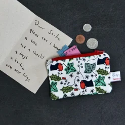 Christmas Small Flat Coin Purse