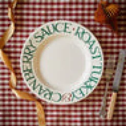 Christmas Toast Roast Turkey 10 1/2 inch Plate