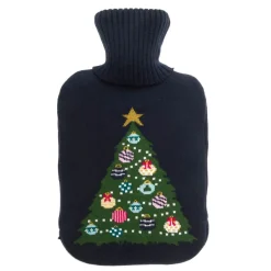 Christmas Tree Knitted Statement Hot Water Bottle