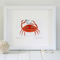 Coastal Crab Framed Print