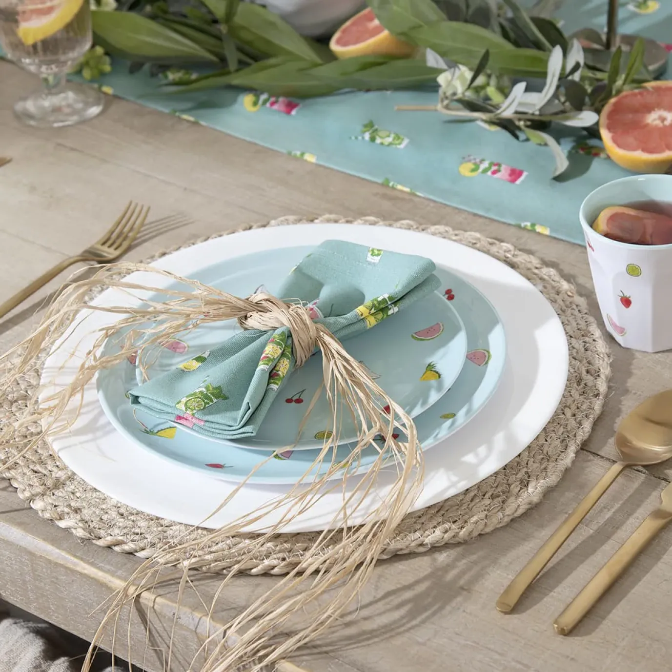 Cocktails Melamine Dinner Plate