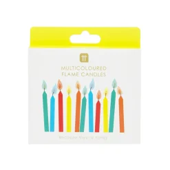 Colored Flame Birthday Candles - 12 pack