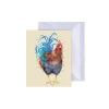 'Colors of the Rainbow' Cockerel Enclosure Card