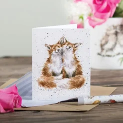 'Contentment' Fox Enclosure Card