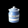Cornishware Sugar Storage Jar-- Blue