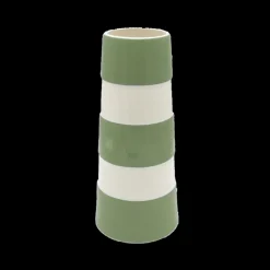 Cornishware Tall Lighthouse Willow Green Vase