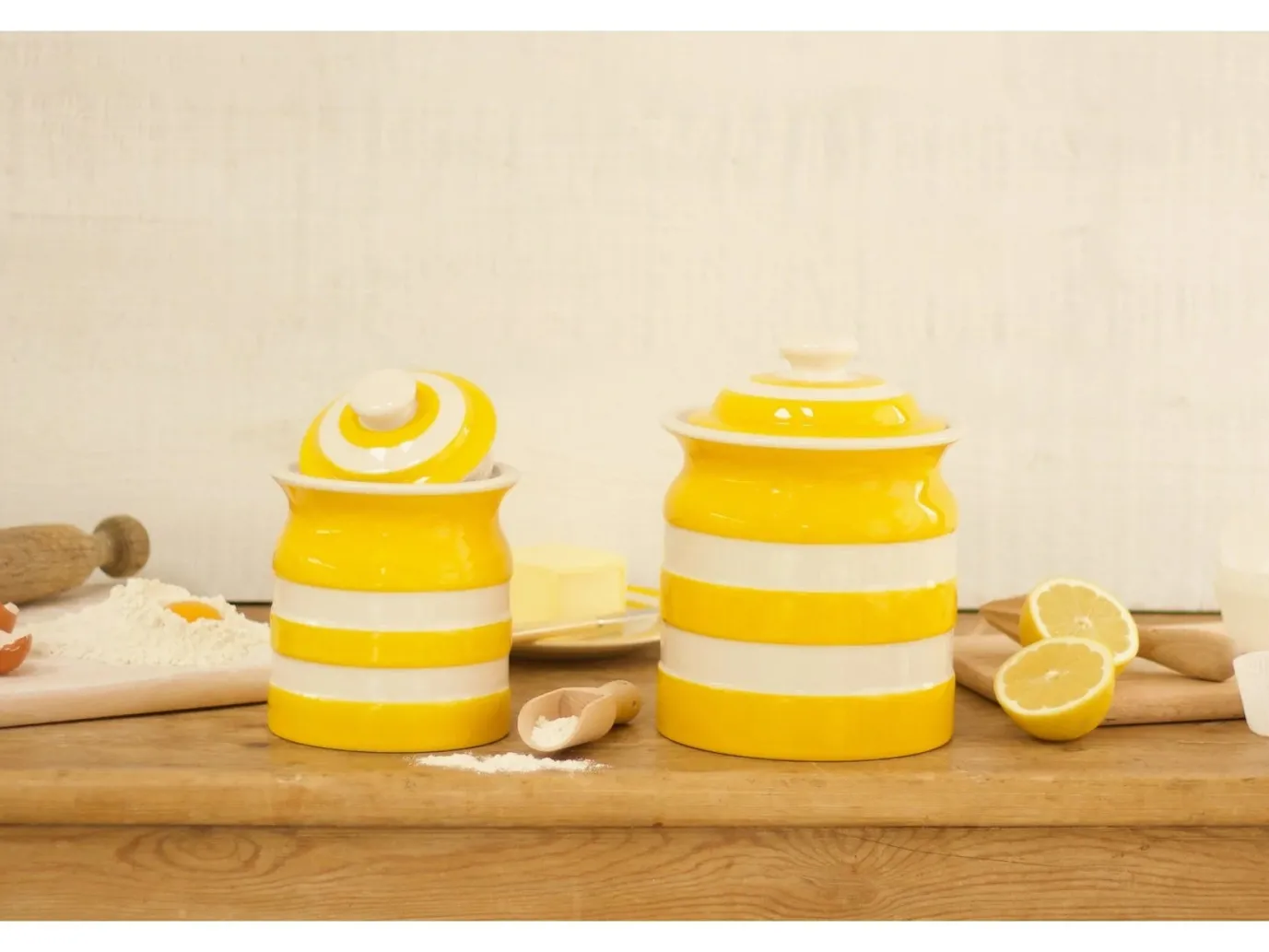 Cornishware Yellow Large Storage Jar 168cl