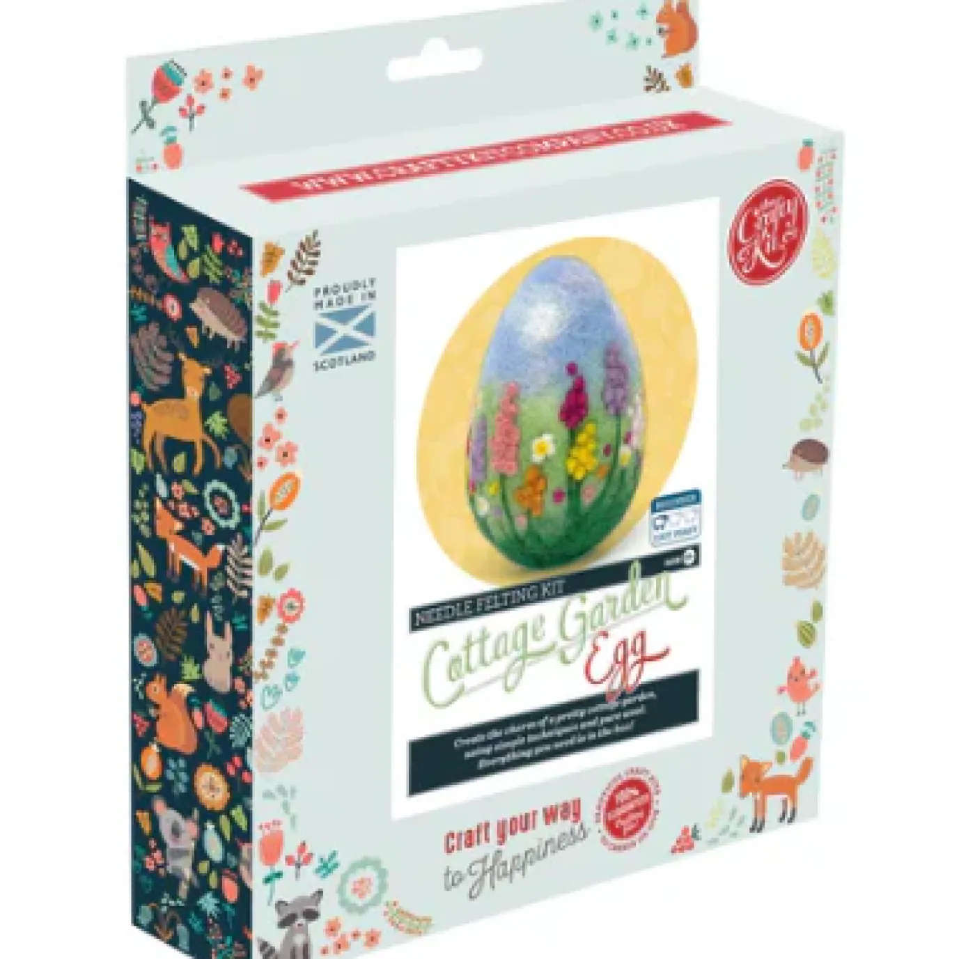 Cottage Garden Egg Needle Felting Kit