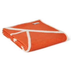 Cotton Twig Throw Cinnamon with Cream