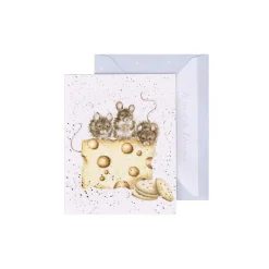 'Crackers About Cheese' Mouse Gift Enclosure Card