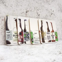 Craft Beer Coaster Set by Corinne Alexander