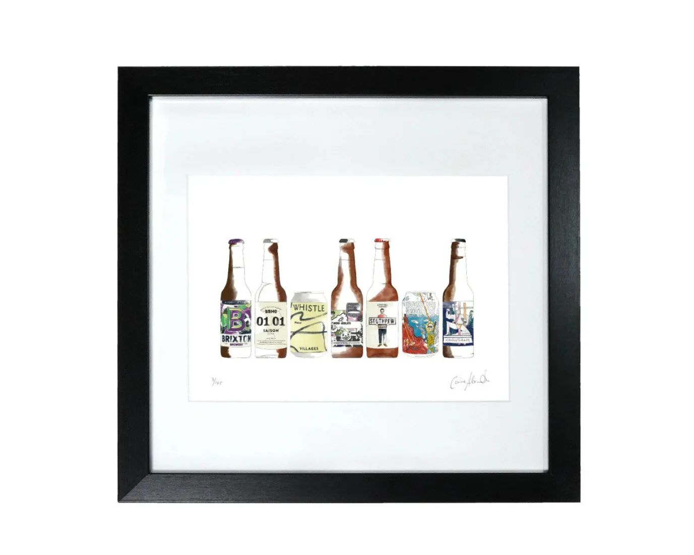 Craft Beer Print by Corinne Alexander