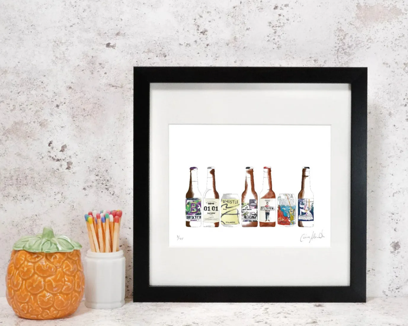 Craft Beer Print by Corinne Alexander