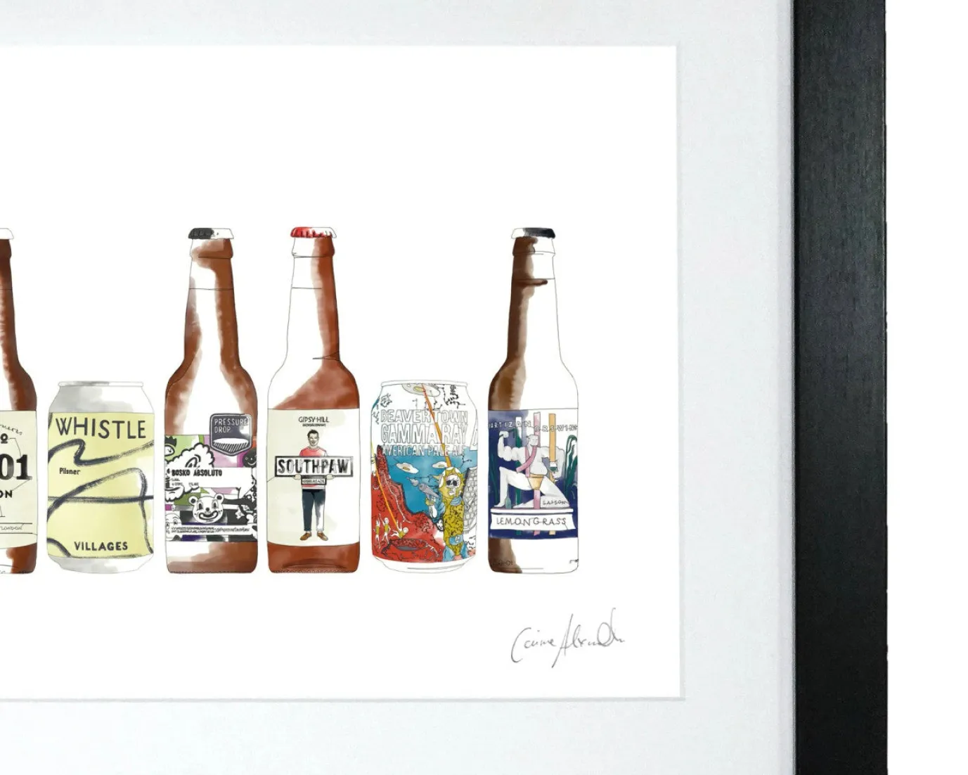 Craft Beer Print by Corinne Alexander