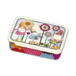 Crafting Gnomes Set of 6 Stitch Markers in a Pocket Tin