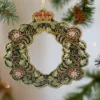 Crystal Christmas Wreath Decoration by Tinker Tailor London