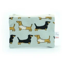 Dachshund Small Flat Coin Purse