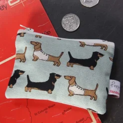 Dachshund Small Flat Coin Purse