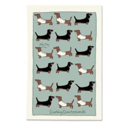 Dachshunds Tea Towel
