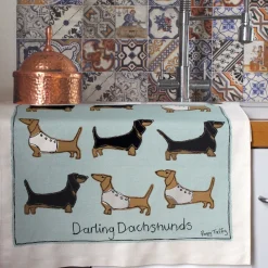 Dachshunds Tea Towel