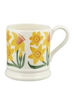Daffodil Hand-Stamped 1/2 Pint Mug