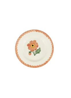 Dahlia Hand-Stamped  6 1/2 inch Plate