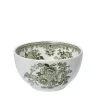 Dark Green Asiatic Pheasants Mini Footed Bowl - 4.75in/12cm