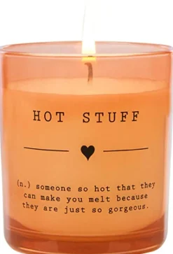 Dictionary Hot Stuff Small Candle in Glass