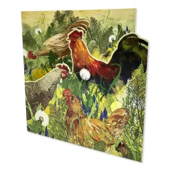 Die-Cut 'Chooks' Greetings Card