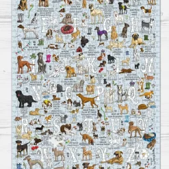 Dogs A-Z 1000 Piece Jigsaw Puzzle