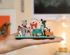 Dogs Christmas Pop Out Card