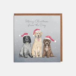 Dogs in Hats Christmas Card