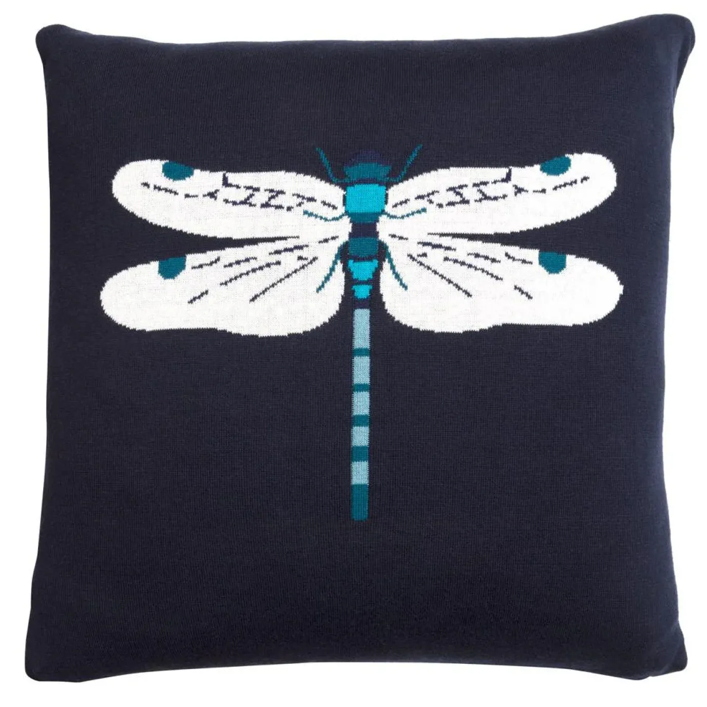 Dragonfly Knitted Statement Pillow