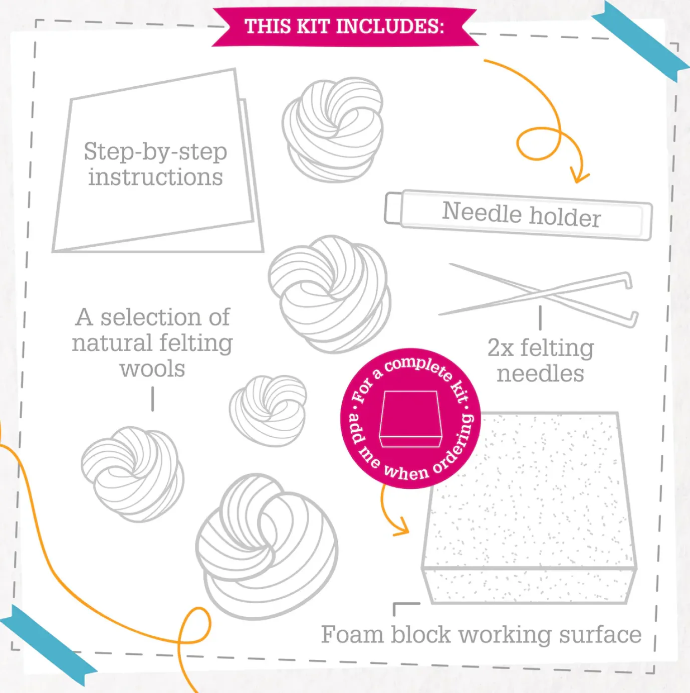 Duckling Mini Felting Kit