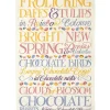 Easter Toast Mini Eggs Tea Towel