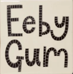 Ee By Gum Coaster by Moorland Pottery