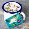 Elderflower & Cedarwood Enamel Cup Candle