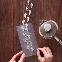 Elf Shaped Christmas Footprint Stencil